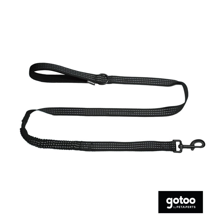 Gotoo Correa antitirones negra para perros thumbnail
