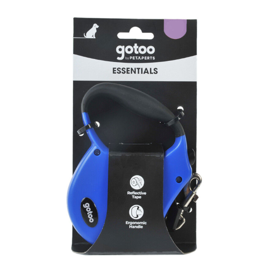 Gotoo Correa extensible azul para perros, , large Imagen numero 5