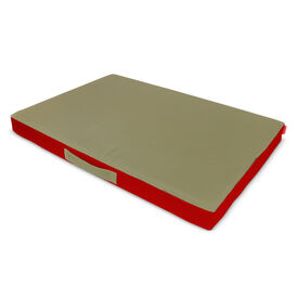 Gauty Cama Tela Impermeable rojo y beige para Perros y Gatos 
