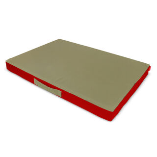 Gauty Cama Tela Impermeable rojo y beige para Perros y Gatos 
