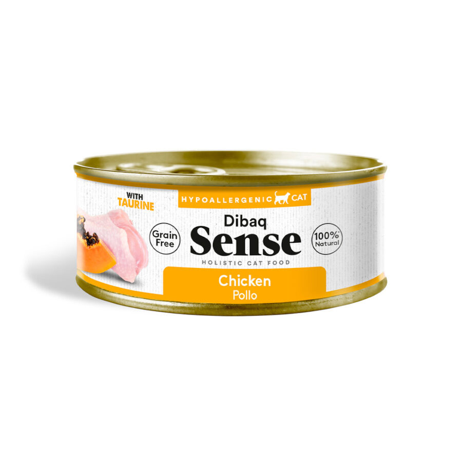 70 g Dibaq Sense Hypoallergenic Grain Free Pollo con Papaya lata para gatos, , large Imagen numero 1