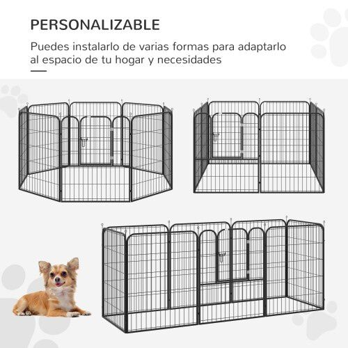 Corral plegable para mascotas color Negro thumbnail