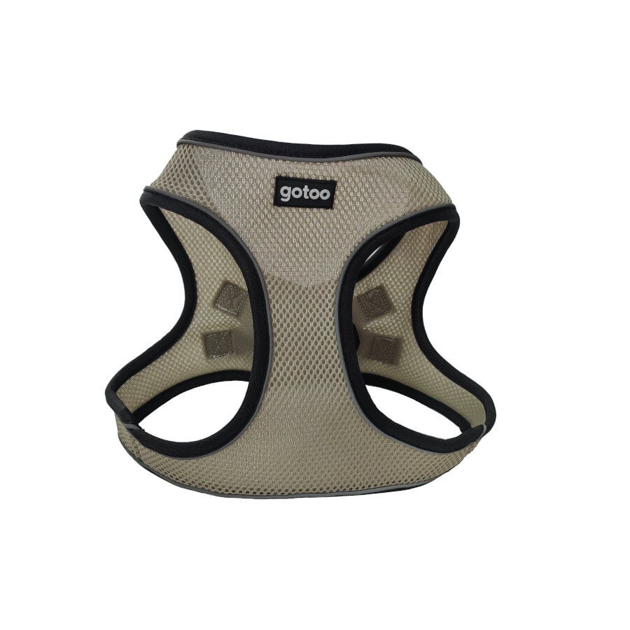 Gotoo Arnés ajustable de malla  gris para perros thumbnail