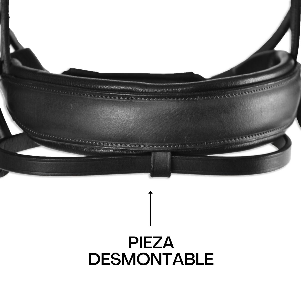 Guarnicioneria Los Nietos Cabezal Inglés Con Doble Rienda para caballos thumbnail