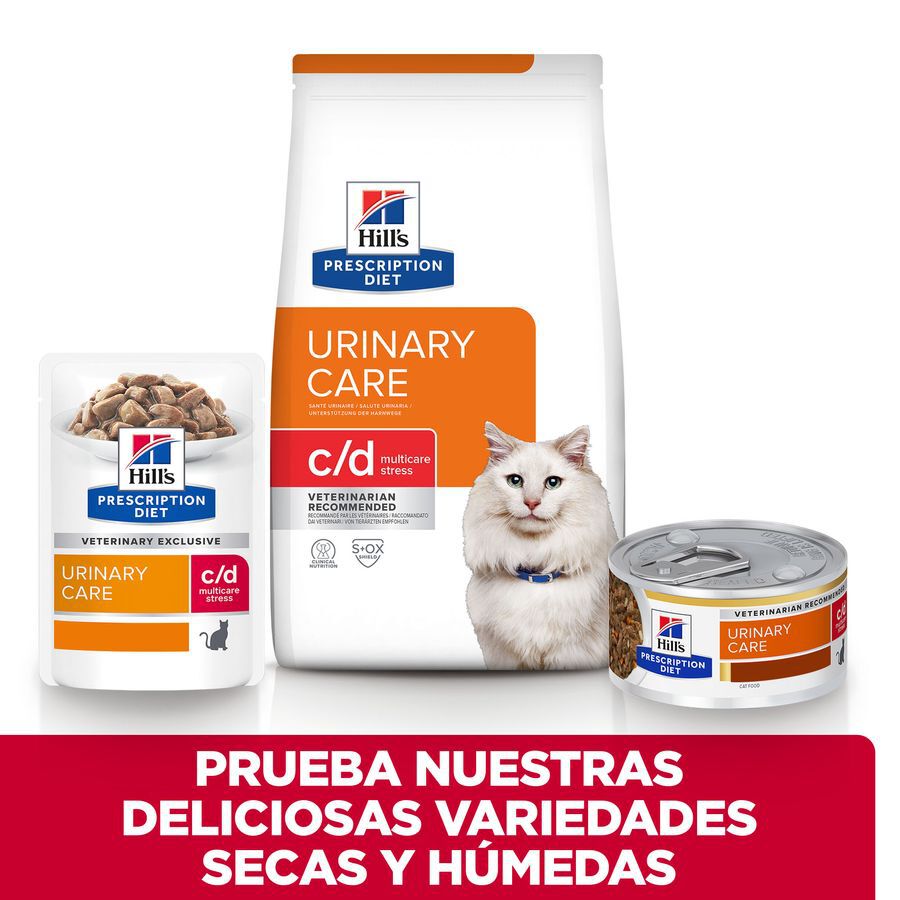 Hill&#039;s Prescription Diet Urinary Care c/d multicare stress pollo pienso para gatos thumbnail