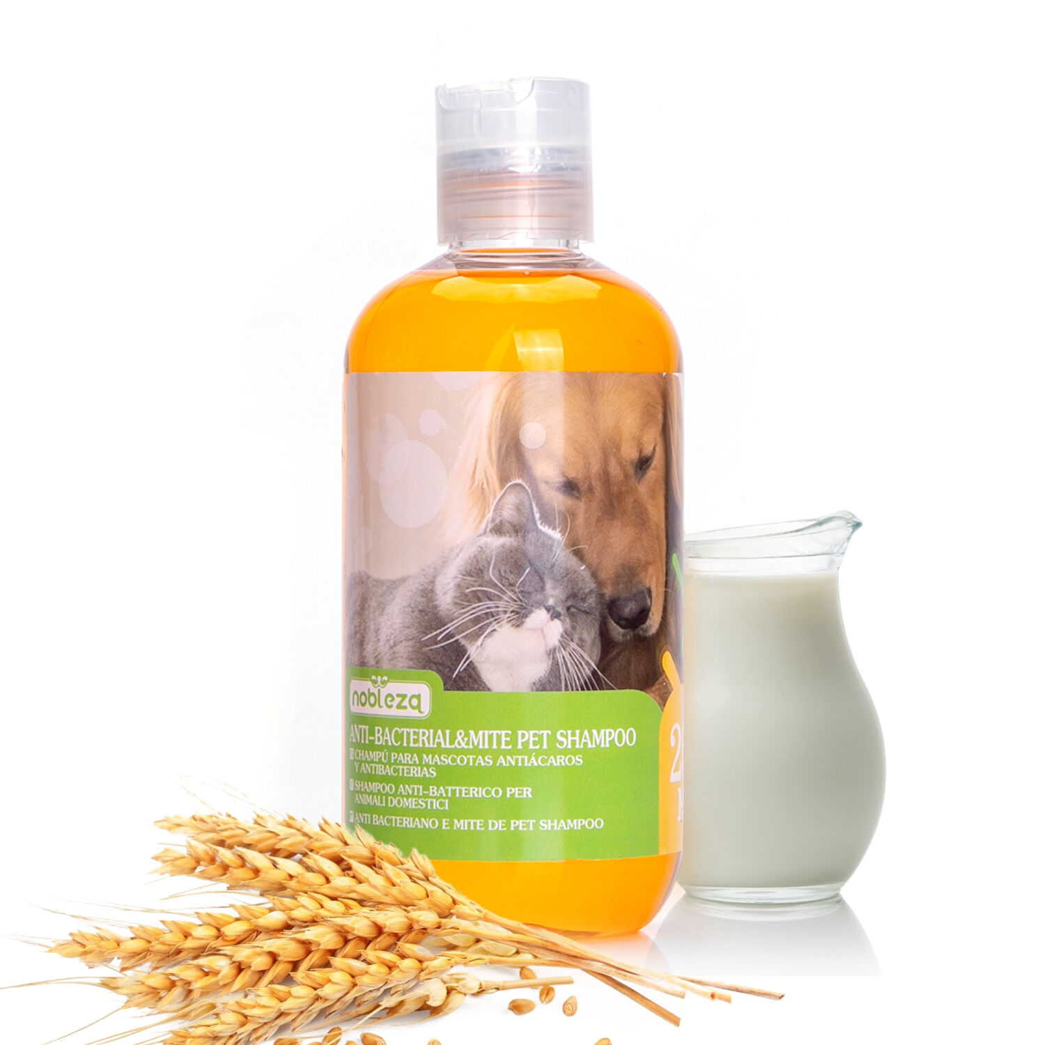 Nobleza &ndash; Champ&uacute; antipulgas para Perros Gatos, Anti-Pulgas y Anti-Acaros - Seguro y no irritante (250ml), , large Imagen numero 1