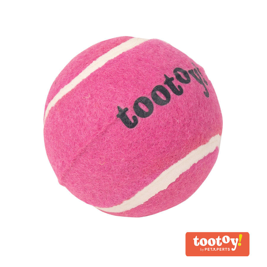Tootoy! Chase Squeaker Ball Rosa pelota de tenis para perros thumbnail