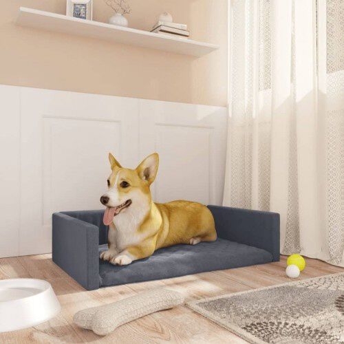 Vidaxl cama de maletero gris oscuro para perros, , large Imagen numero 7