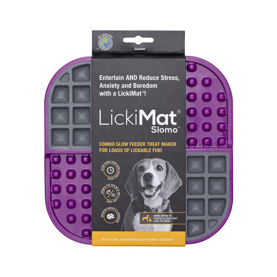 Comedero LickiMat Slomo XL Morado para perro, , large Imagen numero 2