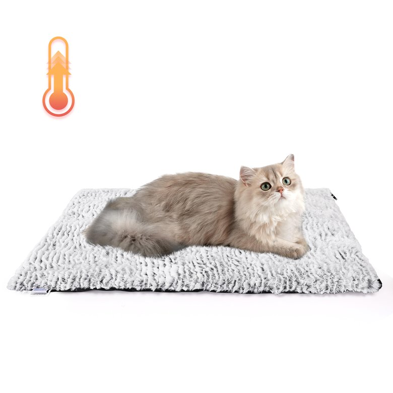 Nobleza Manta Térmica para Gatos, Manta Autocalefactora para Perros y Gatos, Alfombra Térmica Sin Electricidad y Baterías, Lavable Antideslizante, Cojín Suave de Calor, 70x50cm