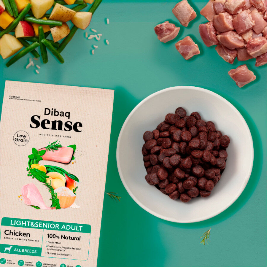 12 kg Dibaq Sense Low Grain Light & Senior Pollo Pienso para perros, , large Imagen numero 2