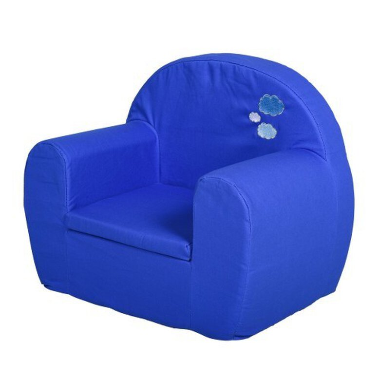 Sillón con cubierta de algodón Homcom color Azul, , large image number null