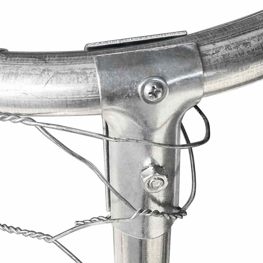 VidaXL Perrera Exterior Plateada para perros thumbnail