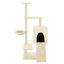 vidaXL Rascador para gatos con postes de sisal color crema 130,5 cm, , large indicador imagen numero 2