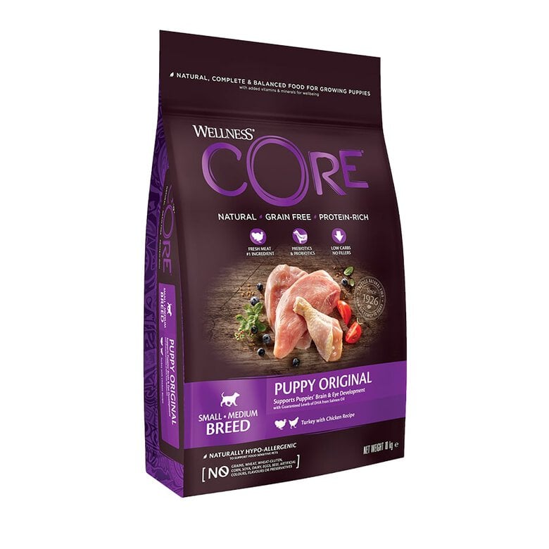 1.5 kg Wellness Core Puppy Small/Medium Pollo y Pavo pienso para perros