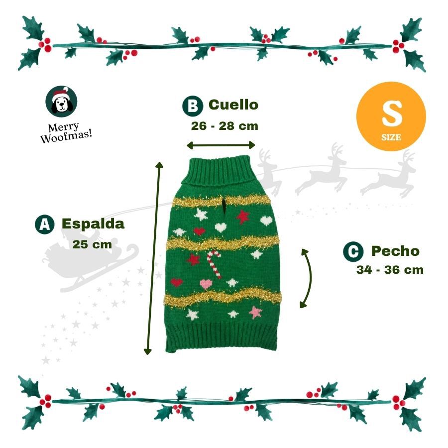 Wonder Christmas Jersey &Aacute;rbol Navidad para perros, , large Imagen numero 3