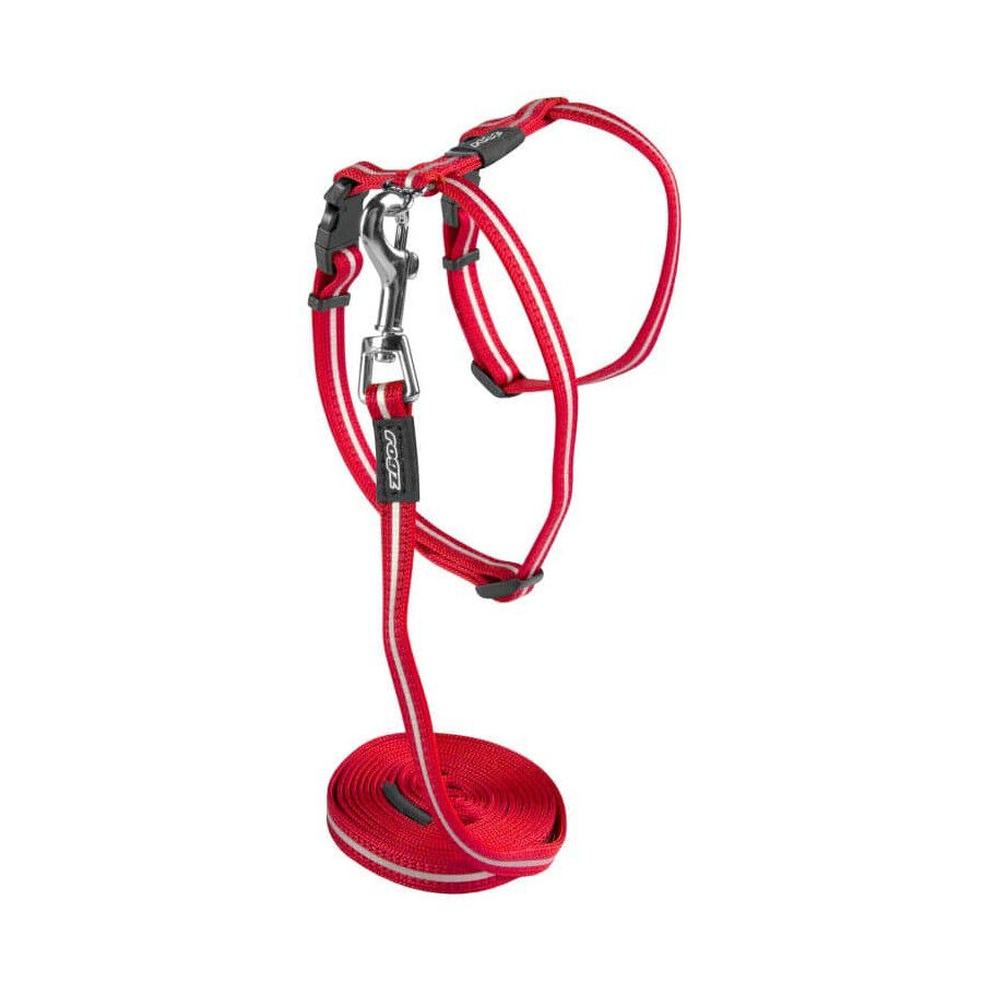 Rogz Arn&eacute;s rojo con correa para gatos, , large Imagen numero 1