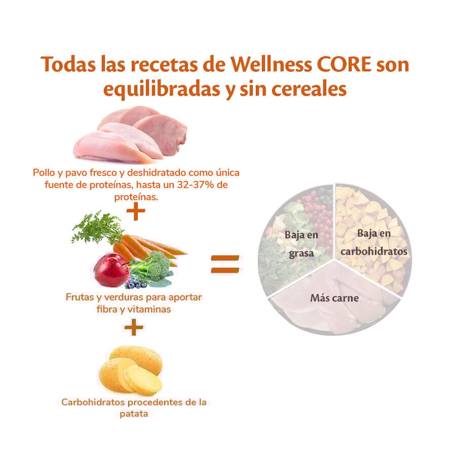 Wellness Core Adult Small Original Pavo y Pollo pienso para perros thumbnail