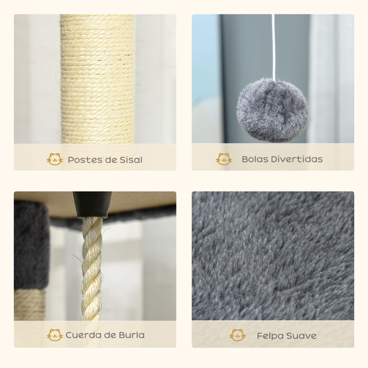 PawHut &Aacute;rbol Rascador Grande para gatos, , large Imagen numero 4