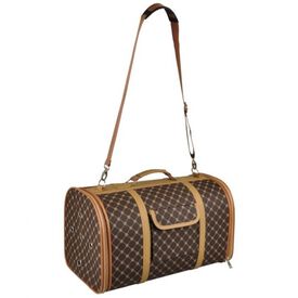 Transportín con forma de bolso para mascotas color Marrón