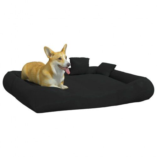 Vidaxl cama rectangular acolchada negro para mascotas, , large Imagen numero 6