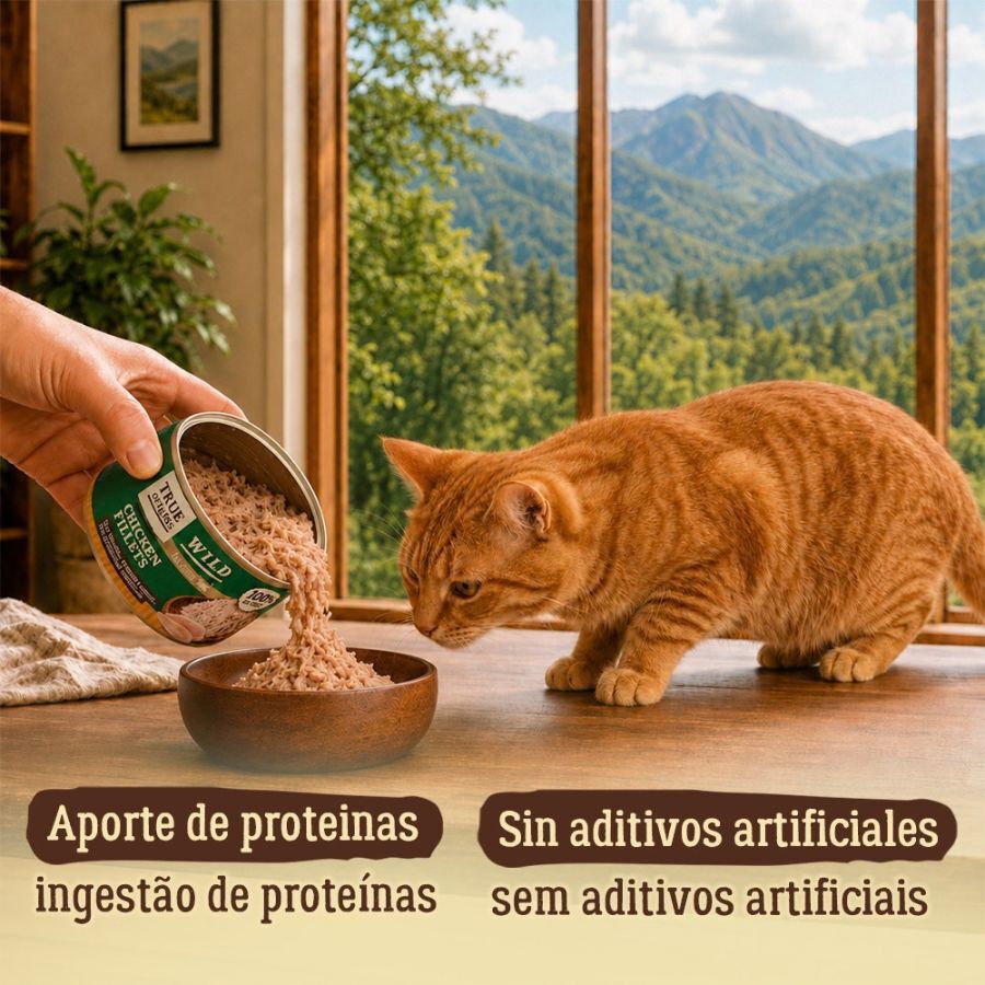 70 g True Origins Wild Fibras de Pollo para gatos, , large Imagen numero 3