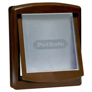 Puerta de dos vías para perros color Marrón