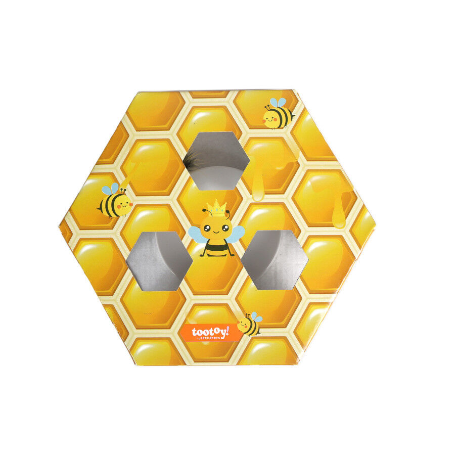 Tootoy! Panal de abeja interactivo con plumas para gatos, , large Imagen numero 2