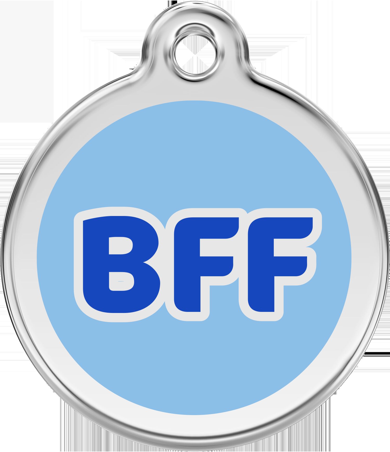Placa identificativa Acero Inoxidable BFF Azul Claro para perros, , large Imagen numero 5