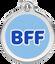 Placa identificativa Acero Inoxidable BFF Azul Claro para perros, , large indicador imagen numero 5