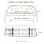 Nobleza - Barrera Protectora de Coche para Perros, Rejilla Separador Perro Coche Extensible Universal Reja de Seguridad Barrera, para Perro y Maletas Mascota Apoyo para Cabeza 96-145x30cm Acero, , large indicador imagen numero 2
