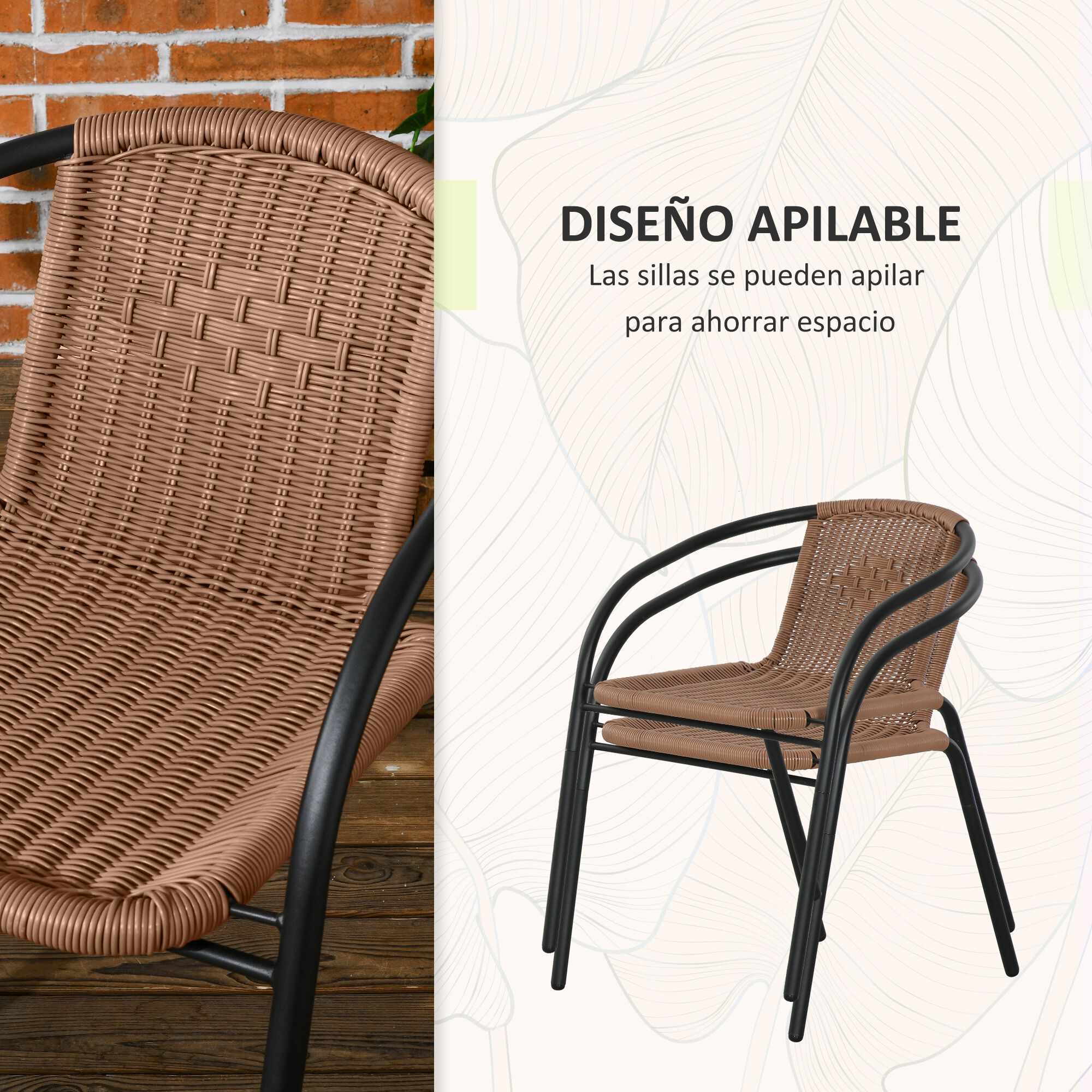 Outsunny Muebles De Jardín Marrón thumbnail