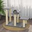 Vidaxl rascador en forma de escalera gris claro para gatos, , large indicador imagen numero 2