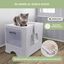 Arenero para gatos cerrado con cepillo | Gran capacidad | Bandeja extensible | Estable | Refugio | Cómodo | CatBox | Mobiclinic, , large indicador imagen numero 3
