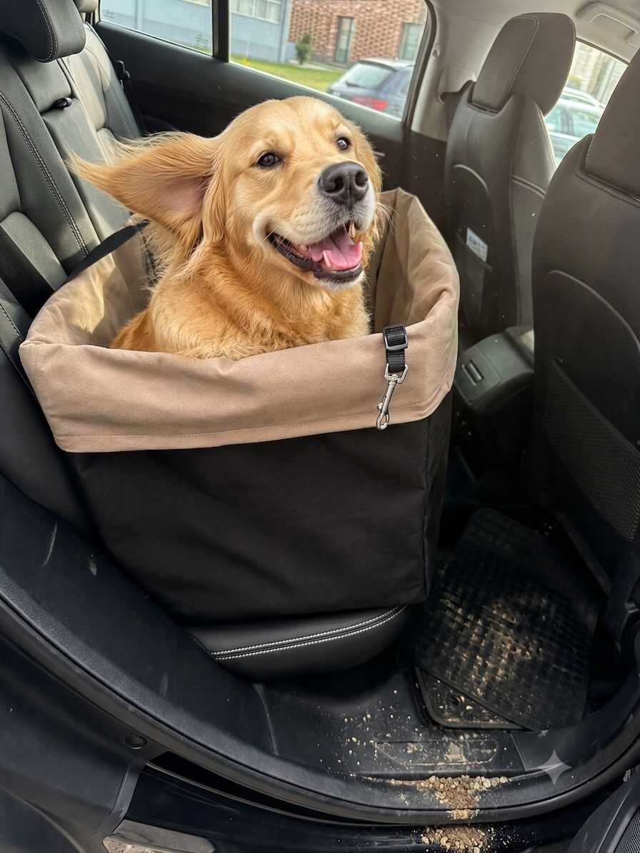 CAJA DE TRANSPORTE DE PERROS O GATOS EN EL COCHE MMPET PREMIUM, , large Imagen numero 2
