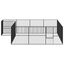vidaXL Corralito para perros con 4 paneles acero galvanizado negro, , large indicador imagen numero 19