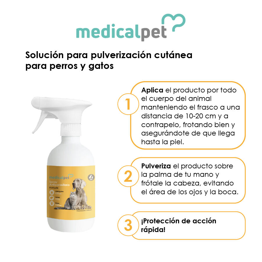 Medicalpet Spray antiparasitario para perros y gatos, , large Imagen numero 3