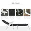 Outsunny Tumbona Reclinable y Plegable de Jard&iacute;n con Respaldo Ajustable en 4 Posiciones Marco de Metal TextelineTranspirable 186x66x80 cm Negro, , large indicador imagen numero 5