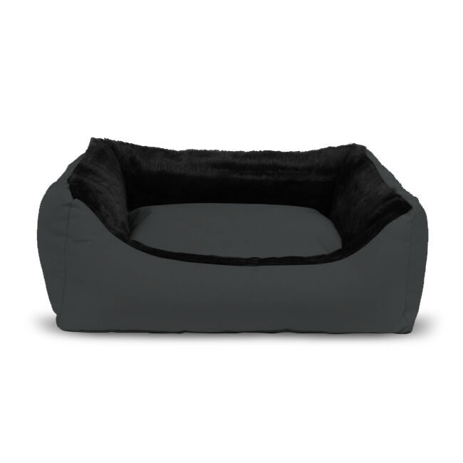 Gauty Cama para Perros y Gatos  Tela Impermeable y pelo - Gris y negro, , large Imagen numero 1