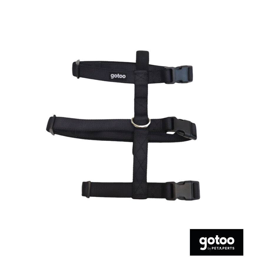 Gotoo Arnés antiescape negro para perros thumbnail