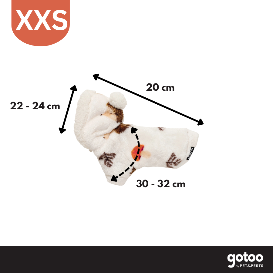 Gotoo Sudadera Forro Polar Estampado Erizo para perros, , large Imagen numero 4
