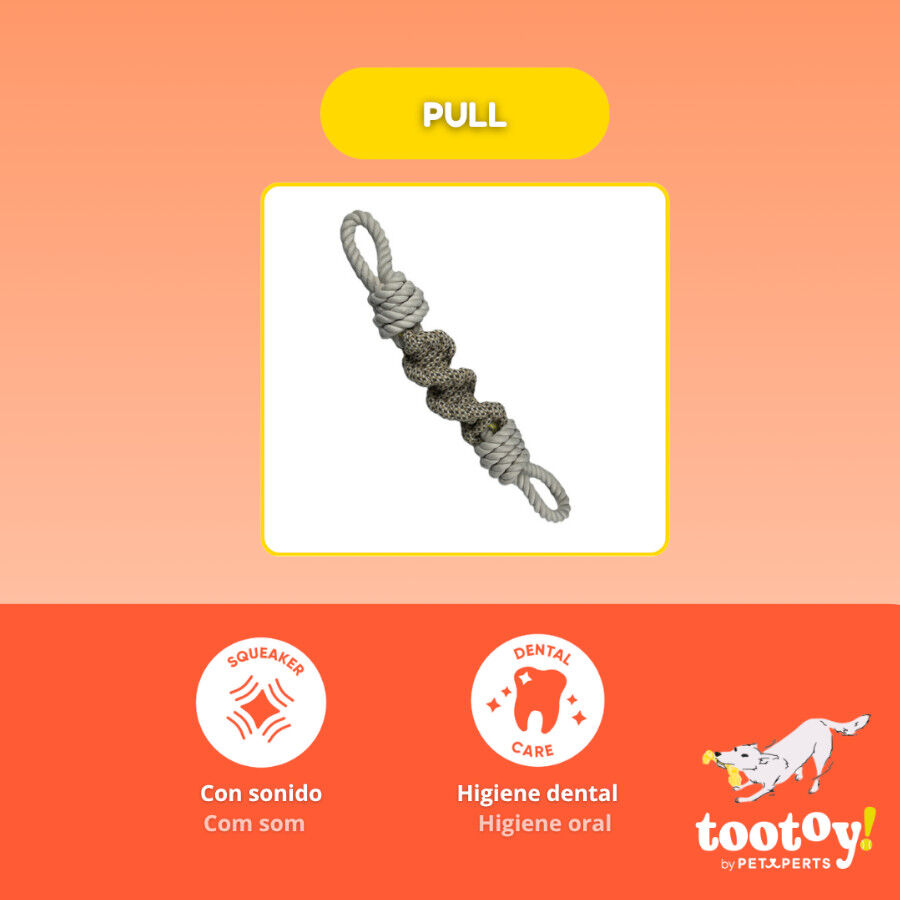 Tootoy! Mordedor de Cuerda con Nudos para perros, , large Imagen numero 3
