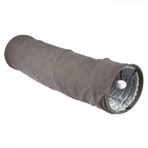 Mpets Snake Suede Tunel Gris para gatos, , large Imagen numero 1