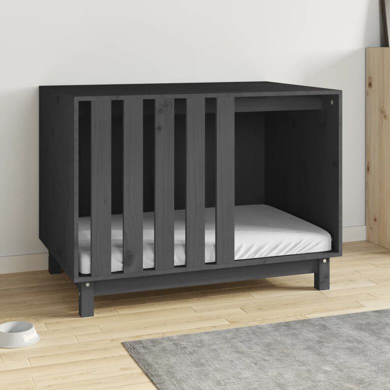 VidaXL Caseta Interior Gris para perros thumbnail