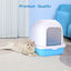 Nobleza - Inodoro para Gatos con Abertura Frontal y Pala, Cajas de Arena para Gatos Cubierta Desmontable, Arenero para Gatos Grande., , large indicador imagen numero 3