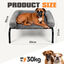 Nobleza Cama Elevada Sof&aacute; para Perros (XL-122*71*32cm) - Cama 2 en 1 Invierno/Verano con Coj&iacute;n de Felpa Desmontable, Cama T&eacute;rmica y Transpirable para Exterior e Interior, Gris, , large indicador imagen numero 15