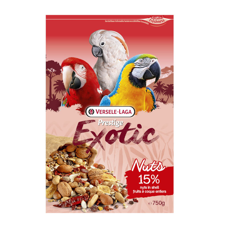 750 g Verserle-Laga Prestige Exotic Nuts semillas para loros