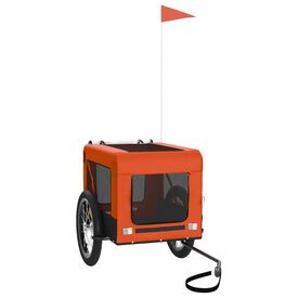 Vida XL Remolque Rojo de Bicicleta para perros