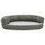 Vidaxl sof&aacute; acolchado ovalado con coj&iacute;n gris para perros, , large indicador imagen numero 6