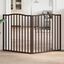 vidaXL Puerta para perros plegable 2 paneles álamo marrón roble 160 cm, , large indicador imagen numero 7
